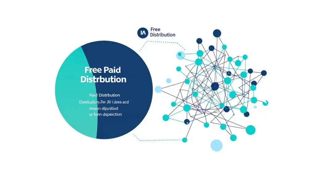 Press release distribution network showing reach and exposure