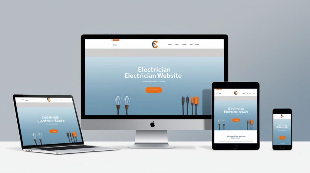 responsive website for electricians